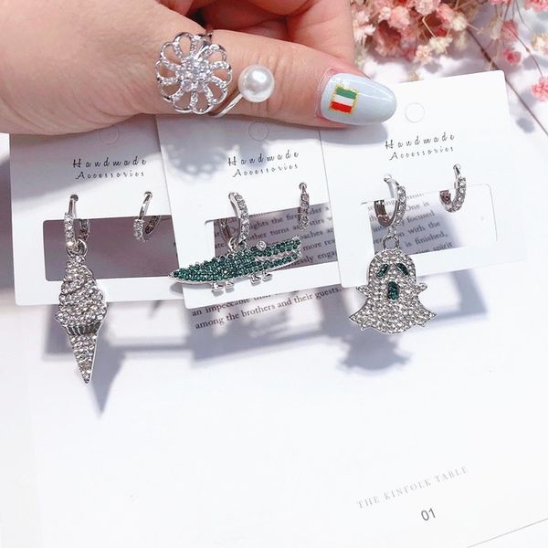 korean new ghost crocodile animal earrings western fashion drop dangle earrings women fashion jewelry accessories, Silver
korean new ghost crocodile animal earrings western fashion drop dangle earrings women fashion jewelry accessories, Silver