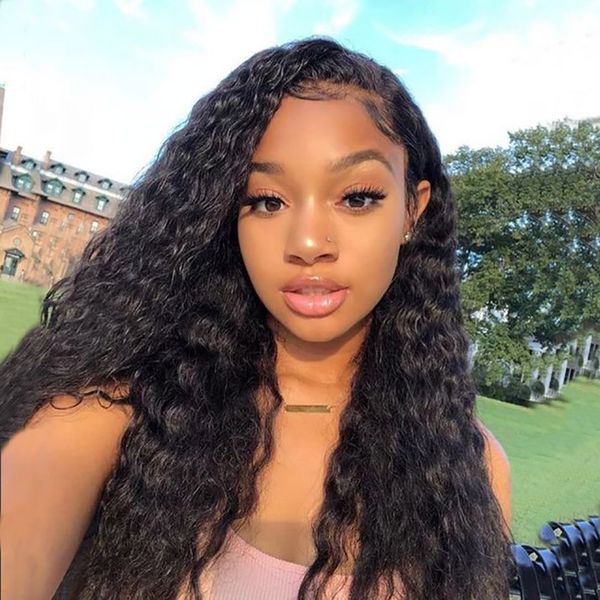 360 lace frontal human hair wigs peruvian curly hair natural color pre plucked lace front wigs with baby hair good quality remy wig, Black;brown
360 lace frontal human hair wigs peruvian curly hair natural color pre plucked lace front wigs with baby hair good quality remy wig, Black;brown