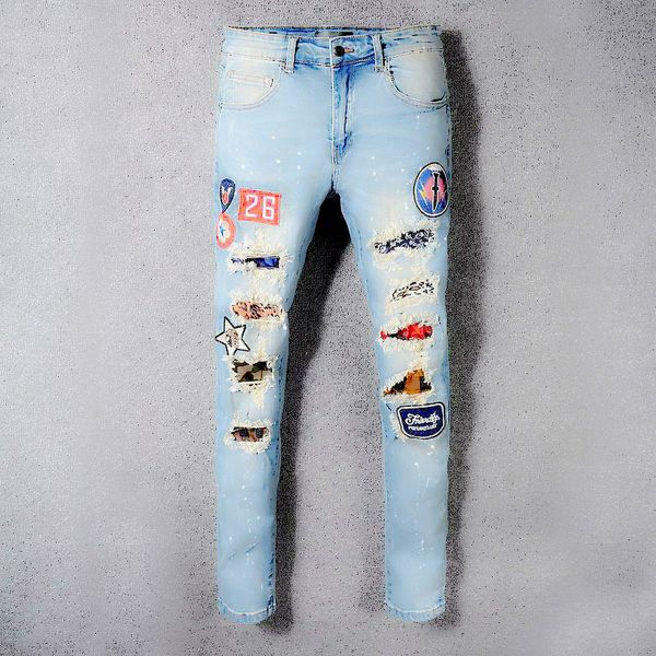 new mens designer jeans hip hop zipper hole jeans arn5 mens suitable ripped biker denim pants blue fashion
new mens designer jeans hip hop zipper hole jeans arn5 mens suitable ripped biker denim pants blue fashion