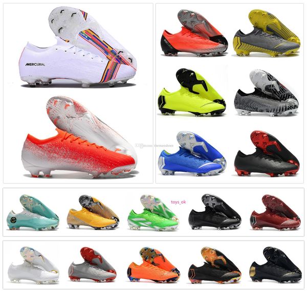 new men mercurial vapors xii elite fg 12 superfly vaporx vii 7 360 cr7 njr lvl up ronaldo neymar women kids soccer football shoes size 35-45
new men mercurial vapors xii elite fg 12 superfly vaporx vii 7 360 cr7 njr lvl up ronaldo neymar women kids soccer football shoes size 35-45