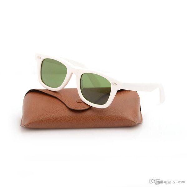 new classic uv400 protection glasses glass lens sun glasses green lens sunglasses plank white sunglasses sun glasses with boxs, White;black
new classic uv400 protection glasses glass lens sun glasses green lens sunglasses plank white sunglasses sun glasses with boxs, White;black
