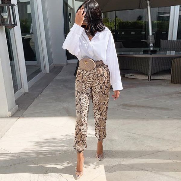 women print pencil pants animal pattern elastic waist drawstring tie ankle length trousers snakeskin fleece pantalones mujer, Black;white
women print pencil pants animal pattern elastic waist drawstring tie ankle length trousers snakeskin fleece pantalones mujer, Black;white