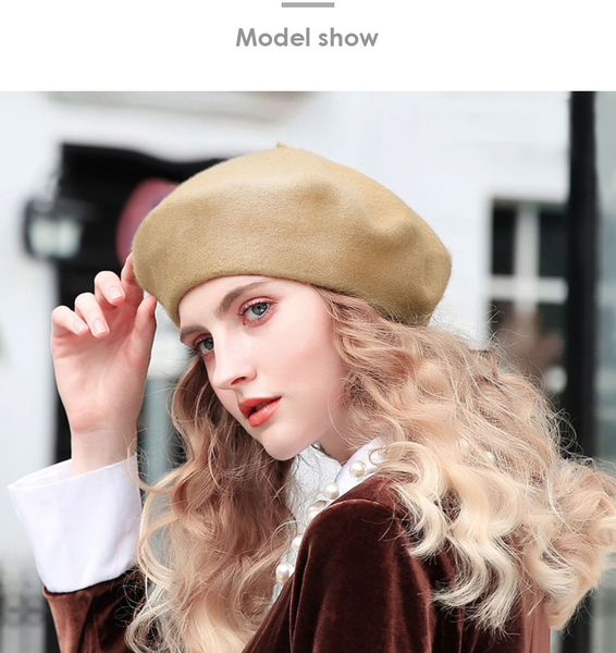 french style slouchy wool felt beret women fashion british chic girls beret hat lady solid warm winter hats women dropshipping, Blue;gray
french style slouchy wool felt beret women fashion british chic girls beret hat lady solid warm winter hats women dropshipping, Blue;gray