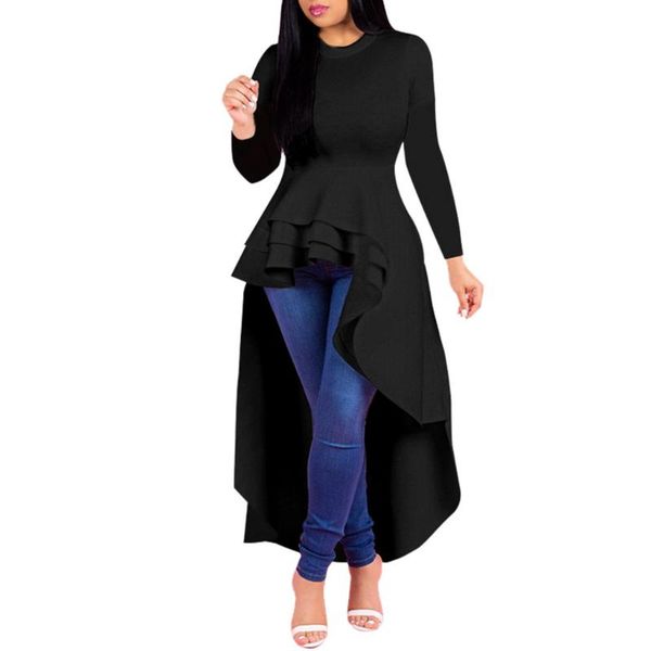korean style women summer dress ruffle high low for long sleeve bodycon dress shirt dresses vestidos sukienki robe, Black;gray
korean style women summer dress ruffle high low for long sleeve bodycon dress shirt dresses vestidos sukienki robe, Black;gray