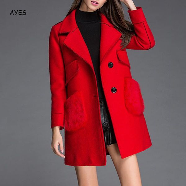 2019 fashion red wool blend office blazer coat women winter woolen long coat woolen jacket long style grey ladies wool, Black
2019 fashion red wool blend office blazer coat women winter woolen long coat woolen jacket long style grey ladies wool, Black