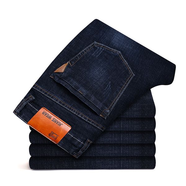 four seasons paragraph youth slim fit jeans men's korean-style trend men's pants elasticity straight-leg trousers a generation o, Blue
four seasons paragraph youth slim fit jeans men's korean-style trend men's pants elasticity straight-leg trousers a generation o, Blue