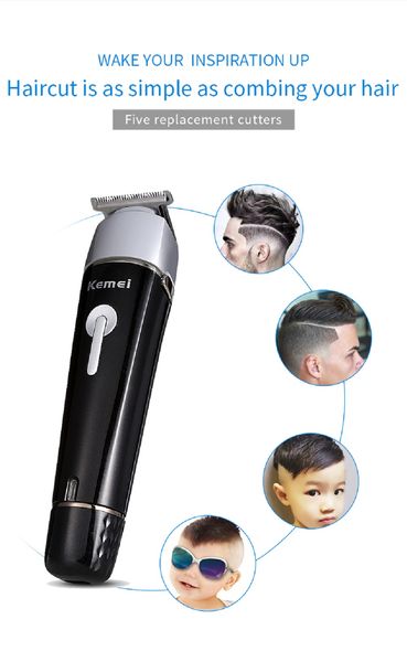 kemei 5 in 1 rechargeable electric hair clipper shaver nose trimmer km-1015 for man private hair trimmer 
kemei 5 in 1 rechargeable electric hair clipper shaver nose trimmer km-1015 for man private hair trimmer