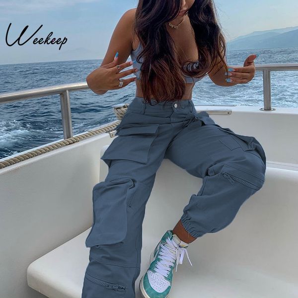 weekeep streetwear high waist button cargo pants women fashion pockets patchwork pencil pants 2020 hip hop trousers women, Black;white
weekeep streetwear high waist button cargo pants women fashion pockets patchwork pencil pants 2020 hip hop trousers women, Black;white