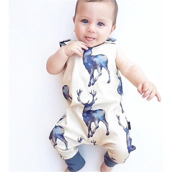 baby boys girls sleeveless deer printed romper newborn infant jumpsuit playsuit kids summer cool outfits clothes, Blue
baby boys girls sleeveless deer printed romper newborn infant jumpsuit playsuit kids summer cool outfits clothes, Blue