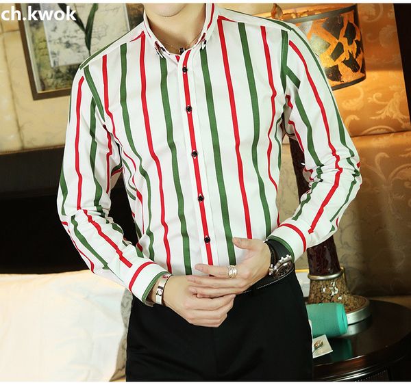 ch.kwok striped men shirts long sleeve cotton mens dress shirts formal office business men casual shirt slim fit camisas, White;black
ch.kwok striped men shirts long sleeve cotton mens dress shirts formal office business men casual shirt slim fit camisas, White;black