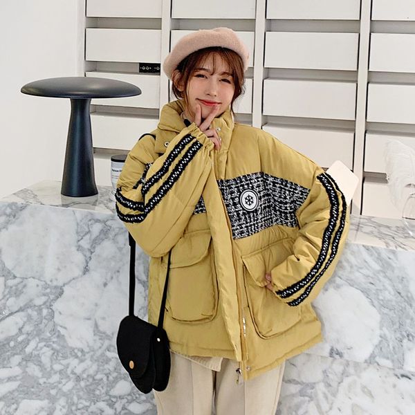 2019 new big pocket short fashion women winter jacket cotton padded warm thicken ladies short coats parka womens jackets, Black
2019 new big pocket short fashion women winter jacket cotton padded warm thicken ladies short coats parka womens jackets, Black