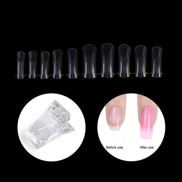 100pc poly gel quick building nail mold or 1 dual forms tips clip finger extension nail art uv gel mold dual forms makeup tools, Red;gold
100pc poly gel quick building nail mold or 1 dual forms tips clip finger extension nail art uv gel mold dual forms makeup tools, Red;gold