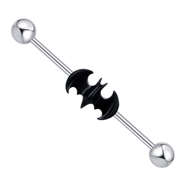 14g stainless steel bat industrial barbell earrings screw ear cartilage tragus helix-conch body piercing jewelry, Slivery;golden
14g stainless steel bat industrial barbell earrings screw ear cartilage tragus helix-conch body piercing jewelry, Slivery;golden