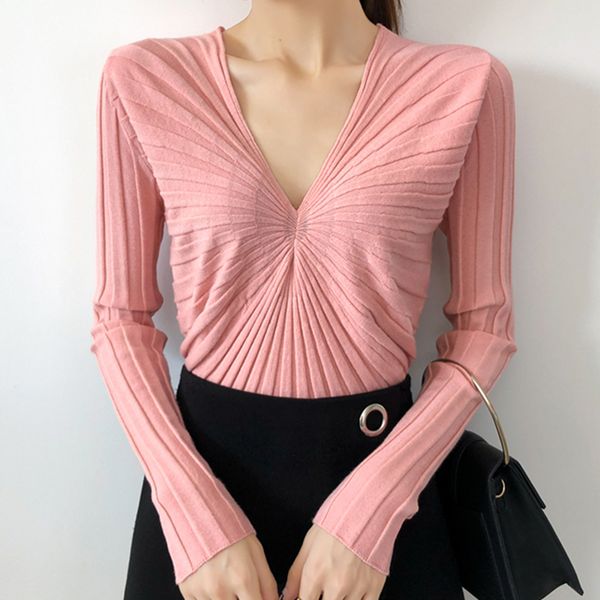 fashion autumn women sweater woman knitted pullover sweaters woman v neck knit sweater women stretch sweaters sueter mujer thick, White;black
fashion autumn women sweater woman knitted pullover sweaters woman v neck knit sweater women stretch sweaters sueter mujer thick, White;black