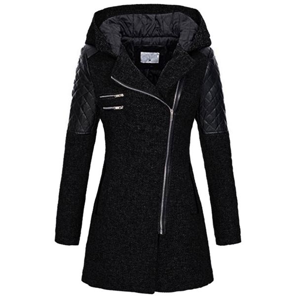 2019 autumn and winter new style. diagonal zipped hooded woolen trench coat jacket, Tan;black
2019 autumn and winter new style. diagonal zipped hooded woolen trench coat jacket, Tan;black