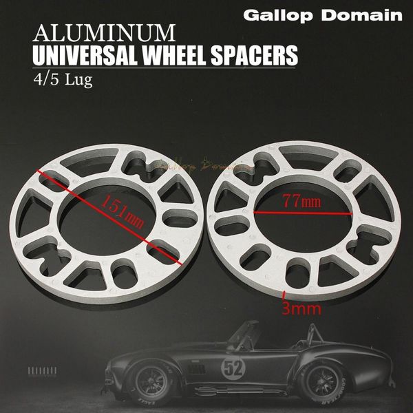 2pcs 3/5/8/10 mm alloy aluminum wheel spacers shims plate 4&5 stud fit for w201/w168/cl203/s202/a124/cl203
2pcs 3/5/8/10 mm alloy aluminum wheel spacers shims plate 4&5 stud fit for w201/w168/cl203/s202/a124/cl203