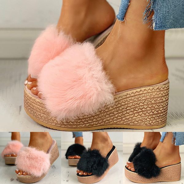 женская летняя тапочки furry мода flat подошвы soft summer sandals пляжная обувь, Black
женская летняя тапочки furry мода flat подошвы soft summer sandals пляжная обувь, Black