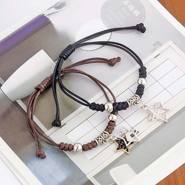 ethnic stars bracelets male ms. korean version of the simple student sen xi bracelet hand-woven, Golden;silver
ethnic stars bracelets male ms. korean version of the simple student sen xi bracelet hand-woven, Golden;silver