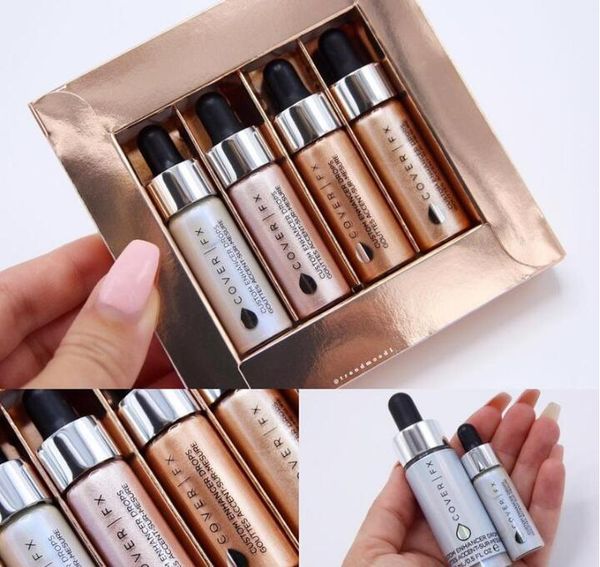 COVER FX Custom Enhancer Drops Set Ensemble Gouttes Accent-sur-mesure face highlighter powder 4pcs/ set Glow COVER FX 4.5ml liquid 
COVER FX Custom Enhancer Drops Set Ensemble Gouttes Accent-sur-mesure face highlighter powder 4pcs/ set Glow COVER FX 4.5ml liquid