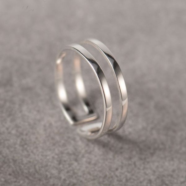 double layer ring for womans 100% real 925 sterling silver polished finish adjustable open ring fine party jewelry ymr471
double layer ring for womans 100% real 925 sterling silver polished finish adjustable open ring fine party jewelry ymr471