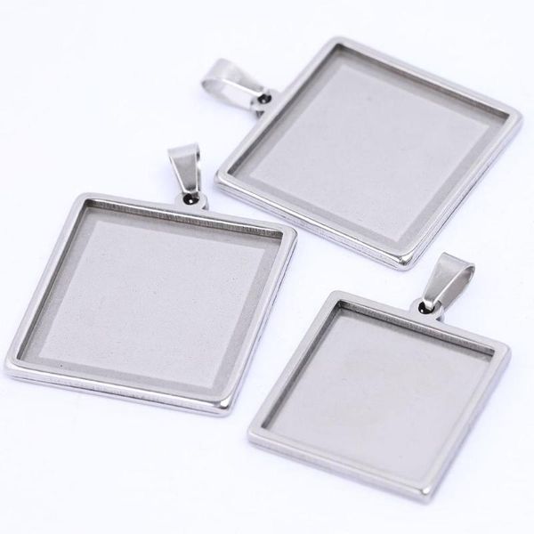 onwear 5pcs stainless steel 20mm 25mm square cabochon base settings diy bezel pendant blank trays for jewelry making, Blue;slivery
onwear 5pcs stainless steel 20mm 25mm square cabochon base settings diy bezel pendant blank trays for jewelry making, Blue;slivery