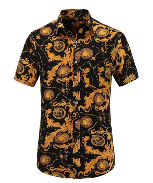 vintage printed summer slim men shirt beach hawaiian men dress shirt short sleeve print men's casual us size, White;black
vintage printed summer slim men shirt beach hawaiian men dress shirt short sleeve print men's casual us size, White;black