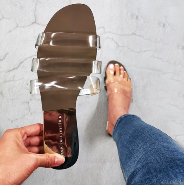 flat women sandals shoes open toe slides transparent pvc fashion summer shoes ladies slippers outside beach female sandal, Black
flat women sandals shoes open toe slides transparent pvc fashion summer shoes ladies slippers outside beach female sandal, Black