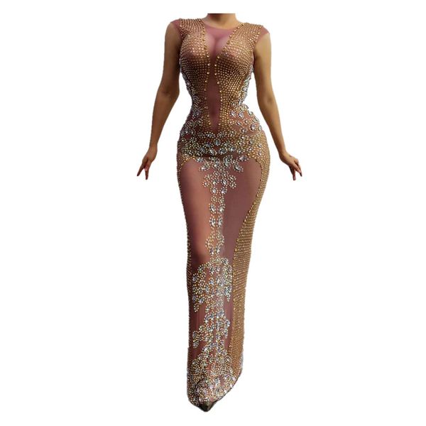 stage wear gold rhinestones transparent dresses women birthday celebrate mesh long dress jazz dance outfit bar show, Black;red
stage wear gold rhinestones transparent dresses women birthday celebrate mesh long dress jazz dance outfit bar show, Black;red