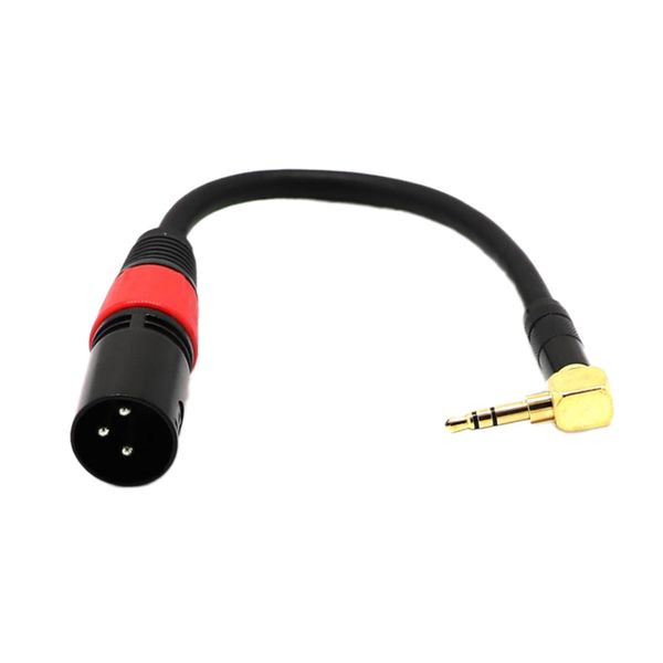 3 pin xlr male to right angle 3.5mm stereo jack mic audio cord cable
3 pin xlr male to right angle 3.5mm stereo jack mic audio cord cable