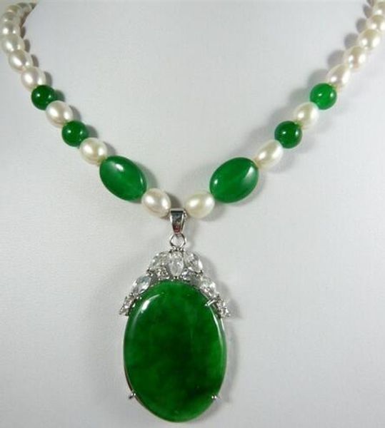 diseño de lujo blanco perla y verde jade y colgante de jade collar envÃo gratis, Silver
diseño de lujo blanco perla y verde jade y colgante de jade collar envÃo gratis, Silver