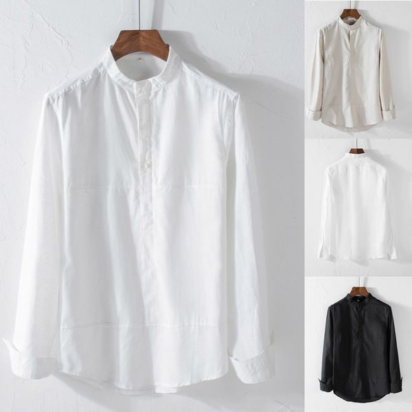 mens long sleeve shirt professional shirt men's causal long sleeve button cotton linen solid color loose blouse -2xl, White;black
mens long sleeve shirt professional shirt men's causal long sleeve button cotton linen solid color loose blouse -2xl, White;black