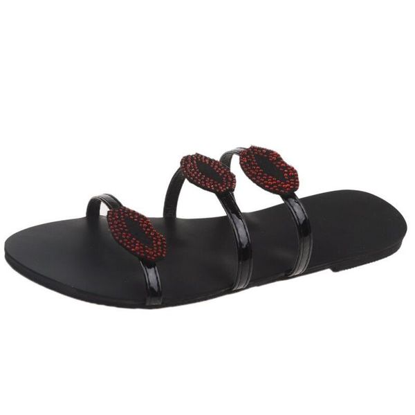 star rhinestone sandals female summer 2020 new thin strapless open toe flat casual beach wear word slippers, Black
star rhinestone sandals female summer 2020 new thin strapless open toe flat casual beach wear word slippers, Black