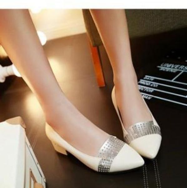 women's shoes in spring and autumn low heel pointed end blue patchwork @66, Black
women's shoes in spring and autumn low heel pointed end blue patchwork @66, Black
