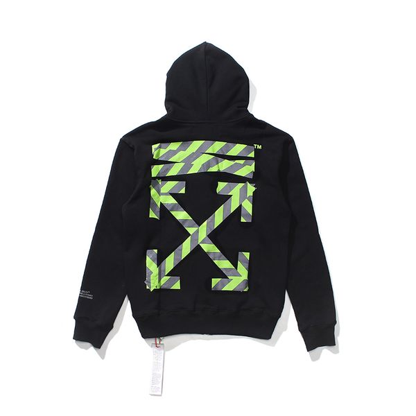 2020 off autumn and winter new white 3m reflective warning line hoodie cardigan jacket cotton terry fabric, Black
2020 off autumn and winter new white 3m reflective warning line hoodie cardigan jacket cotton terry fabric, Black