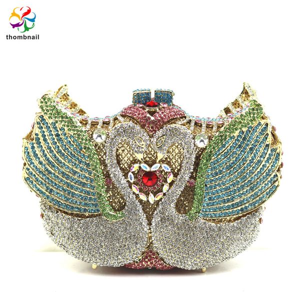 luxury crystal swan clutch minaudiere women evening bags wedding party cocktail handbags and purses ladies bag
luxury crystal swan clutch minaudiere women evening bags wedding party cocktail handbags and purses ladies bag