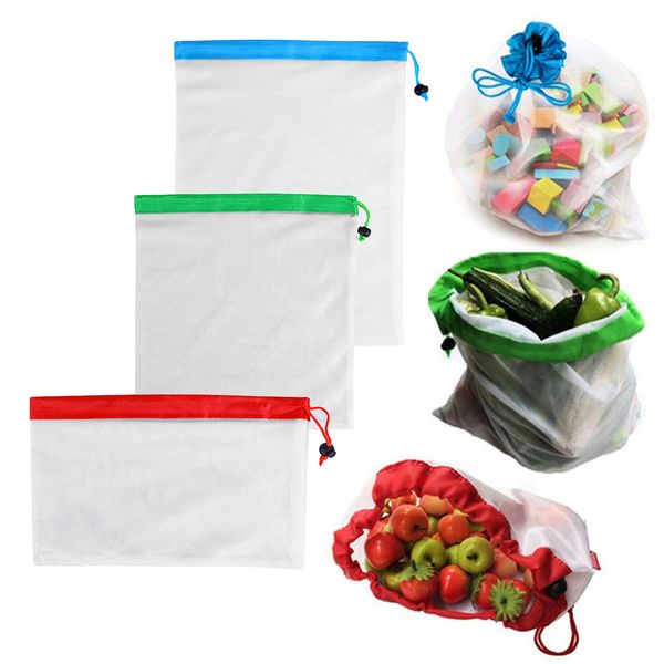 6 pcs/set reusable mesh produce bag polyester washable vegetable fruit bags mesh for grocery shopping sundries organizer
6 pcs/set reusable mesh produce bag polyester washable vegetable fruit bags mesh for grocery shopping sundries organizer