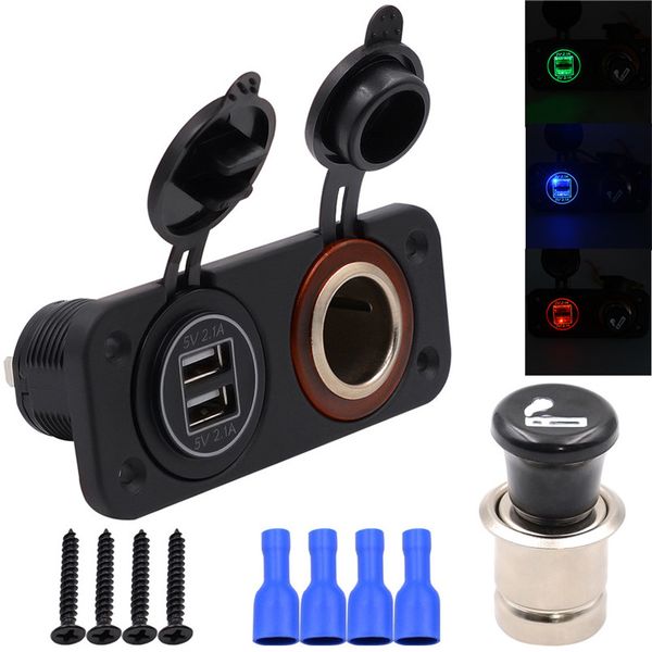 new arrival auto motorcycle 12v car atv boat cigarette lighter with switches dual usb charging 2017
new arrival auto motorcycle 12v car atv boat cigarette lighter with switches dual usb charging 2017
