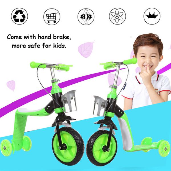 2 in 1 kids child scooter car children's bike multifunctional tricycle with 3 wheels folding stand seat
2 in 1 kids child scooter car children's bike multifunctional tricycle with 3 wheels folding stand seat