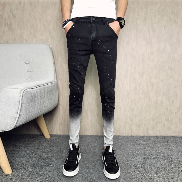 summer brand new jeans men fashion 2019 patchwork color slim fit skinny jeans men casual black denim pants trousers 34-28, Blue
summer brand new jeans men fashion 2019 patchwork color slim fit skinny jeans men casual black denim pants trousers 34-28, Blue