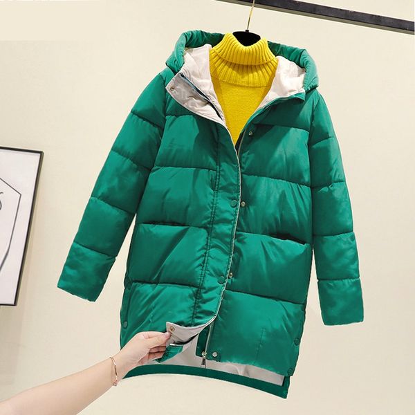 fashion winter 2020 hooded thick warm jacket women outerwear female cotton padded long casual oversize loose winter coat parkas, Black
fashion winter 2020 hooded thick warm jacket women outerwear female cotton padded long casual oversize loose winter coat parkas, Black