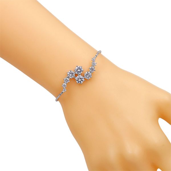 baiduqiandu round cut zircon cz crystal adjustable bracelets for women in silver color or gold color, Black
baiduqiandu round cut zircon cz crystal adjustable bracelets for women in silver color or gold color, Black