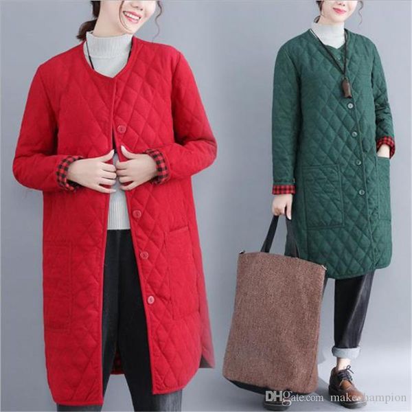 long style womens winter jackets cardigan winter loose plaid coat solid color big pocket females clothing, Black;brown
long style womens winter jackets cardigan winter loose plaid coat solid color big pocket females clothing, Black;brown