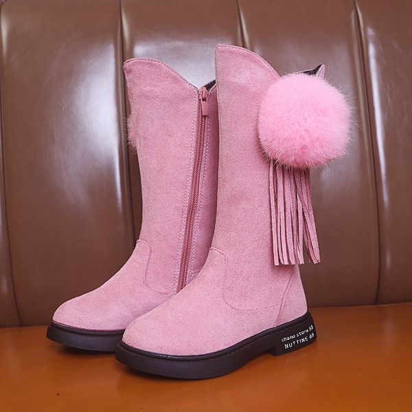 pink winter fashion rubber boots for girls tassels long kids boots children knee-high warm cotton soft back-tied, Black;grey
pink winter fashion rubber boots for girls tassels long kids boots children knee-high warm cotton soft back-tied, Black;grey