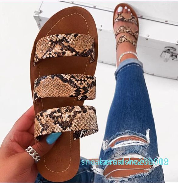 2020 new summer women sandals designers open toe flat heel sandals slip on leopard sandalias mujer size 37-42 s09, Black
2020 new summer women sandals designers open toe flat heel sandals slip on leopard sandalias mujer size 37-42 s09, Black