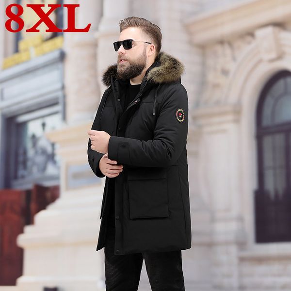 2019 plus size 8xl 7xl men's leisure down jacket winter thick hood detached warm waterproof big raccoon fur collar down jacket, Tan;black
2019 plus size 8xl 7xl men's leisure down jacket winter thick hood detached warm waterproof big raccoon fur collar down jacket, Tan;black