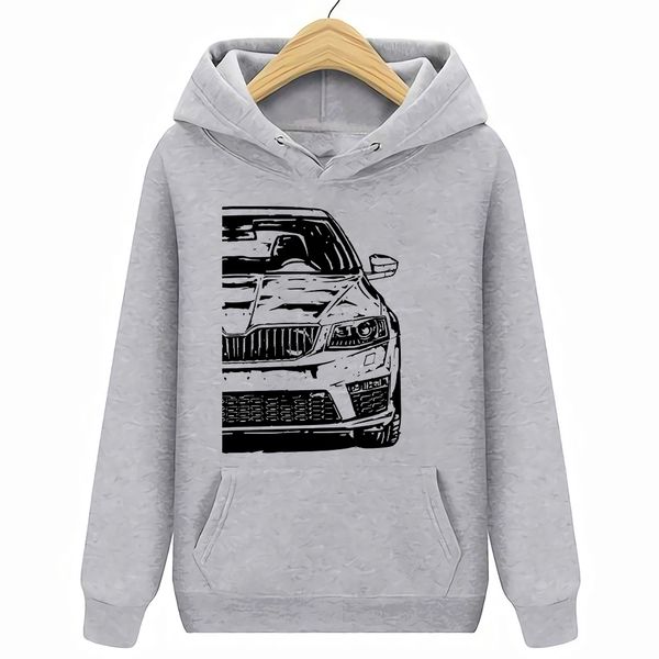 skoda octavia 3 rs hoodies sweatshirts s-xxxl, Black