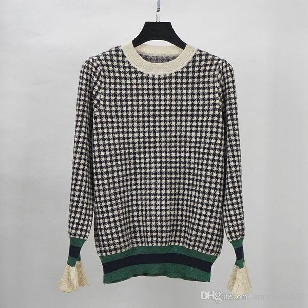 1013 2019 crew neck long sleeve panelled plaid kint pullover empire anmial prom fashion women's leding, White;black
1013 2019 crew neck long sleeve panelled plaid kint pullover empire anmial prom fashion women's leding, White;black