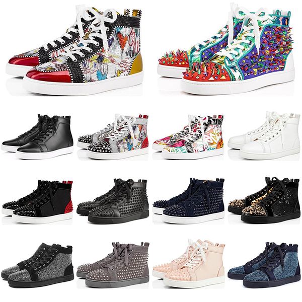 with box red bottoms shoes for men women designer shoes spike suede leather platform black red white fashion luxury casual sports sneaker
with box red bottoms shoes for men women designer shoes spike suede leather platform black red white fashion luxury casual sports sneaker
