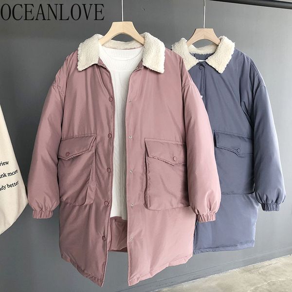 oceanlove long parkas solid big pockets vintage thick winter coat women single breasted warm 2019 korean jackets fashion 12989, Tan;black
oceanlove long parkas solid big pockets vintage thick winter coat women single breasted warm 2019 korean jackets fashion 12989, Tan;black