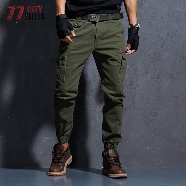 77city killer men's cargo pants casual cotton multi-pocket joggers men streetwear sweatpants male quality solid trousers 29-38, Black
77city killer men's cargo pants casual cotton multi-pocket joggers men streetwear sweatpants male quality solid trousers 29-38, Black